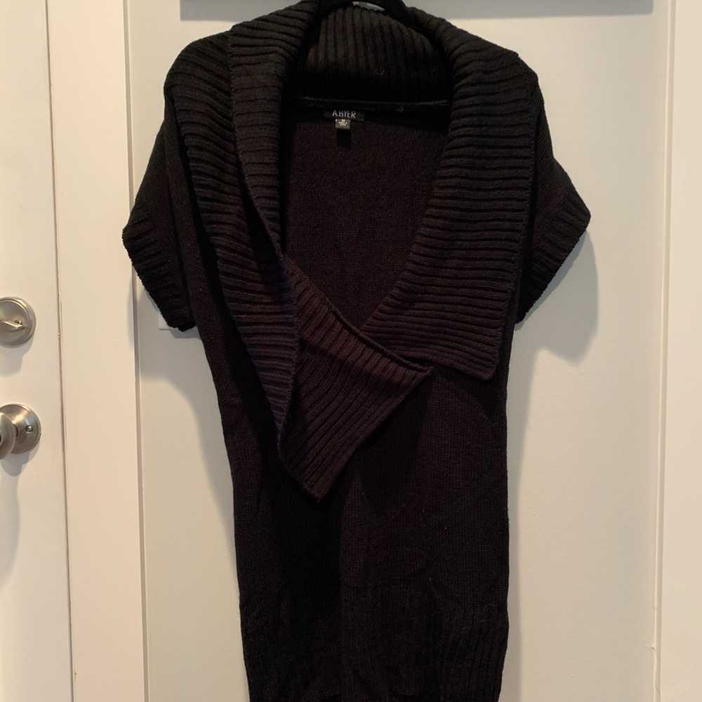 Comfy black sweater dress. Size M